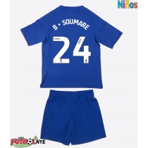 Camiseta Leicester City Boubakary Soumare #24 Primera Equipación para niños 2025-26 manga corta (+ pantalones cortos)